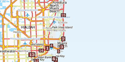 Miami Beach Stadtplan