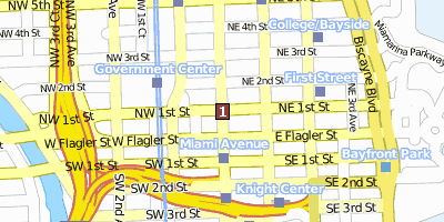 Miami Stadtplan