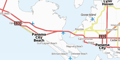 Panama City Stadtplan