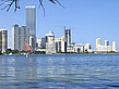 Blick vom Wasser auf Miami Foto 