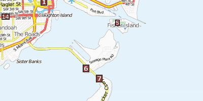 Stadtplan Key Biscayne Florida