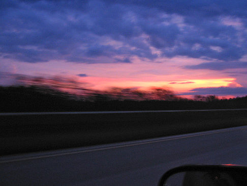 Foto Sonnenuntergang auf Highway - 